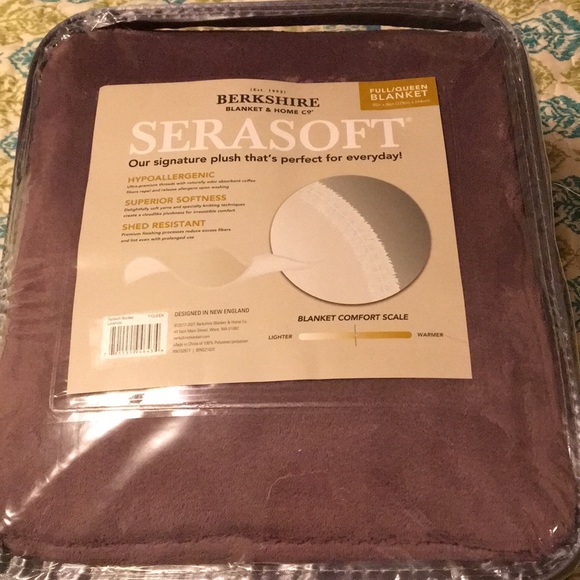 Berkshire Serasoft Blanket Full Queen Lavender NIP - Picture 3 of 3